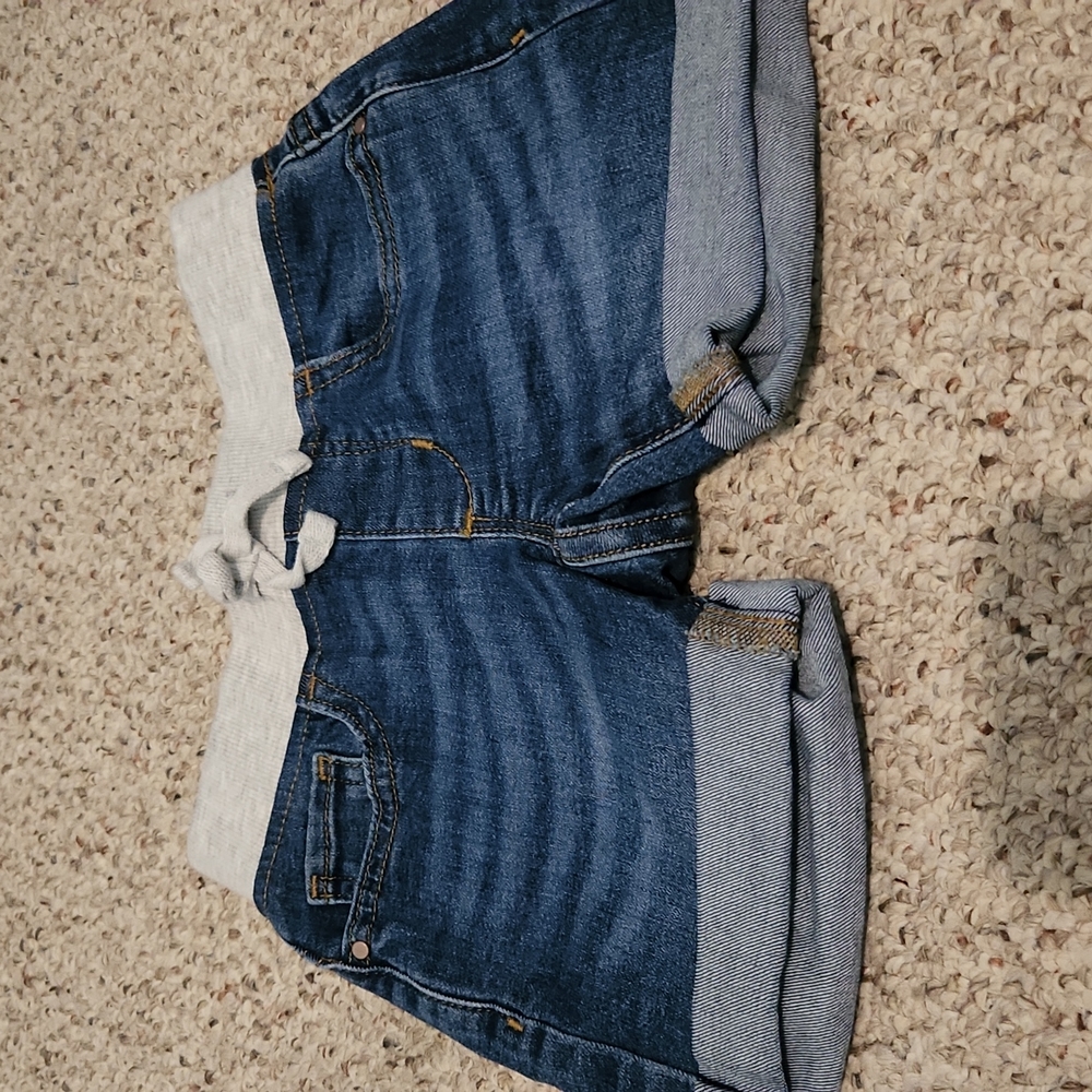 Wonder Nation size 6 denim and knit stretch shorts